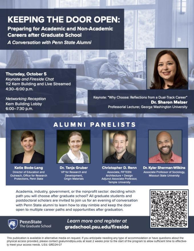 Oct 5 Alumni Fireside Chat flyer