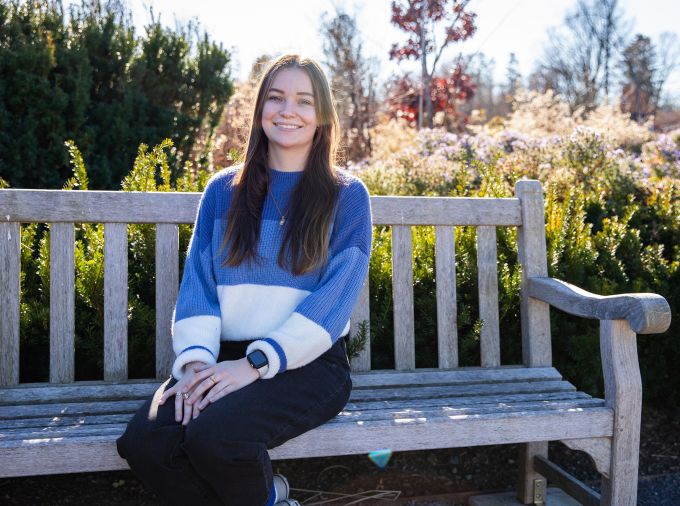 Lauren McAfee at the Arboretum, University Park.