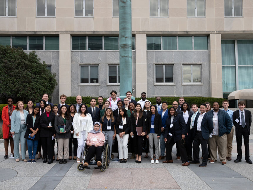 SIA students on the DC career trip in fall 2022