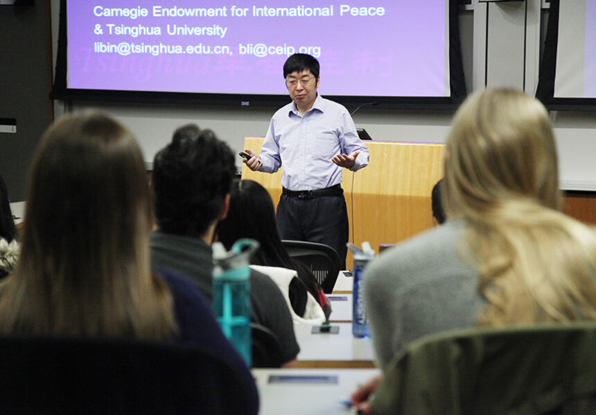 Li Bin, a senior associate working jointly in the Nuclear Policy Program and Asia Program at the Carnegie Endowment for International Peace.